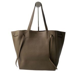 Celine Women's Cabas Phantom Medium Leather Tote Bag Shoulder Bag